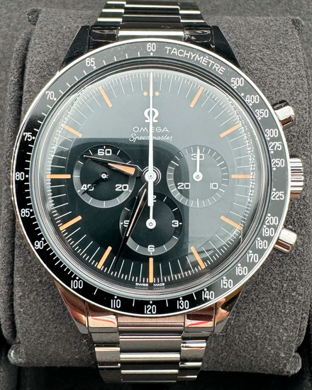 2025 Omega Speedmaster Anniversary Series "First Omega In Space" 39.7MM Blue Dial Steel Bracelet (310.30.40.50.06.001)
