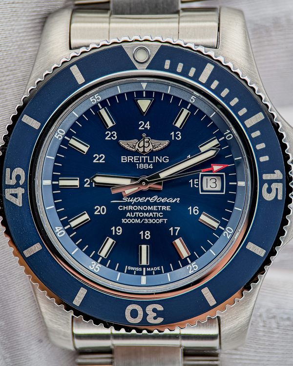 Breitling Superocean II "Japan" S.E. 44MM Blue Dial Steel Bracelet (A17392D8/CA09/161A)