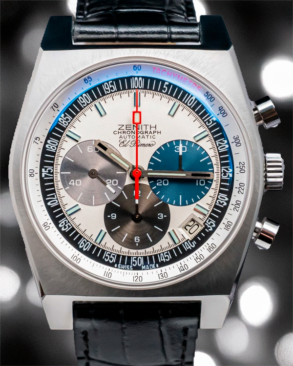 1969 Zenith El Primero Vintage L.E. 40MM Silver Dial Leather Strap (03.1969.469/01.C490)