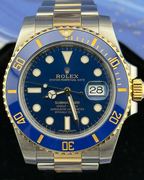 2017 Rolex Submariner Date "Bluesy" 40MM Blue Dial Two-Tone Oyster Bracelet (116613LB)