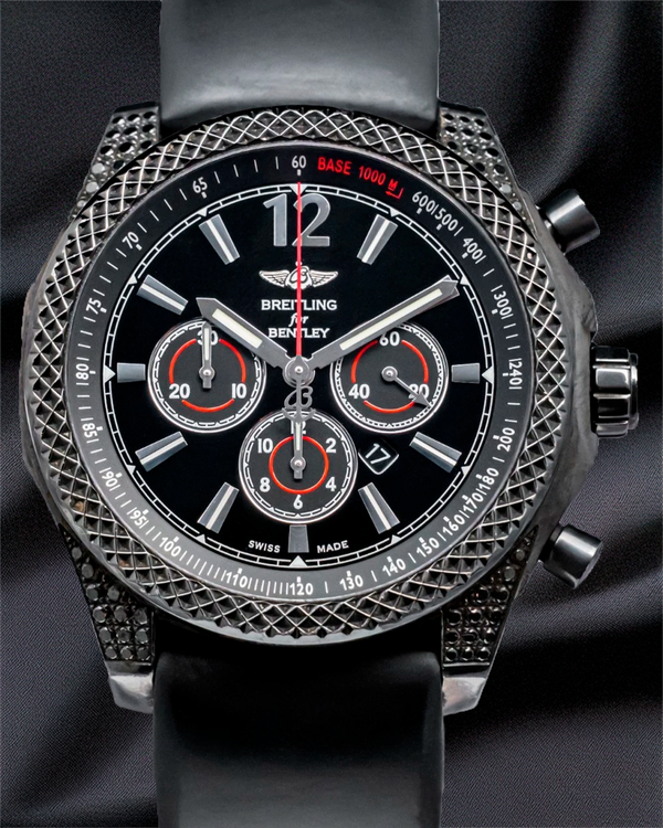 Breitling Bentley "Midnight" L.E. 42MM Black Dial Rubber Strap (M41390AN/BB85)