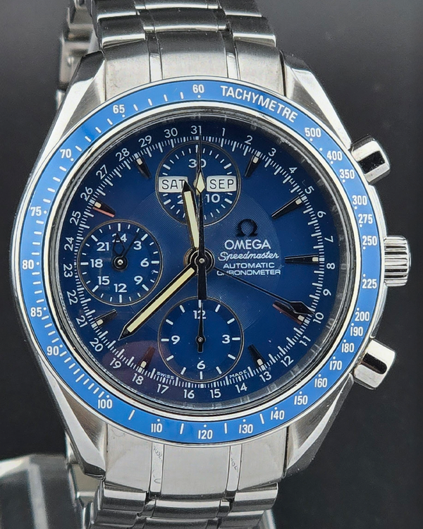 No Reserve - Omega Speedmaster Day-Date 40MM Blue Dial Steel Bracelet (3222.80.00)