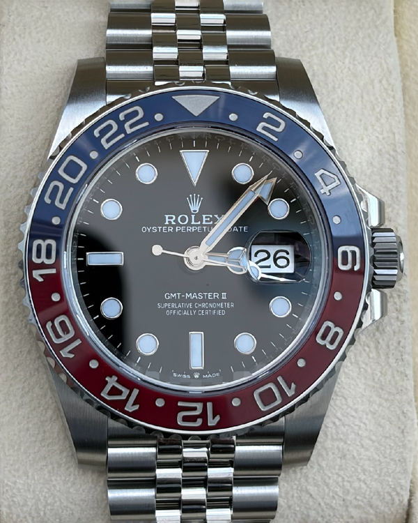 2024 Rolex GMT-Master II "Pepsi" 40MM Black Dial Jubilee Bracelet (126710BLRO)