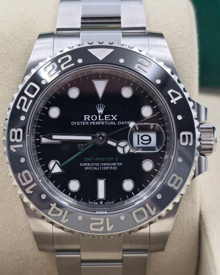 2026 Rolex GMT-Master II "Bruce Wayne" 40MM Black Dial Oyster Bracelet (126710GRNR)
