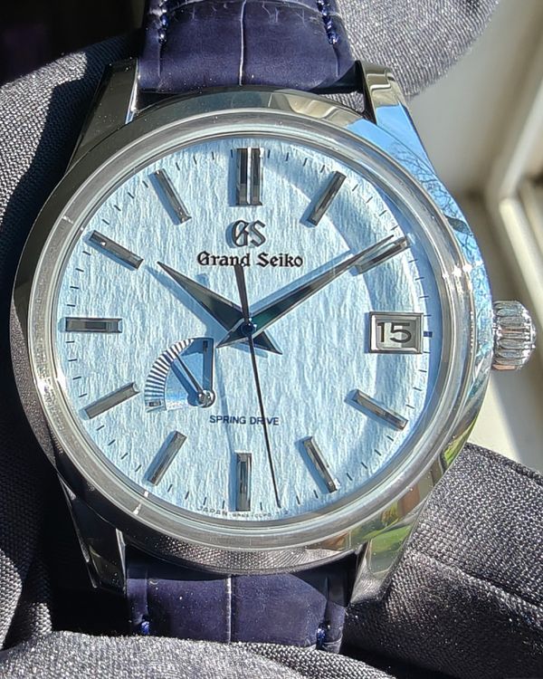 2026 Grand Seiko Elegance Collection 40.2MM "Snowflake" Blue Dial Leather Strap (SBGA407G)