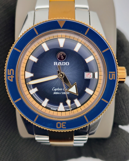 2024 Rado Captain Cook 42MM Blue Dial Steel Bracelet (R32137203)