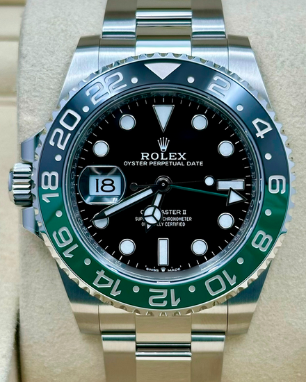 2026 Rolex GMT-Master II "Sprite" 40MM Black Dial Oyster Bracelet (126720VTNR)