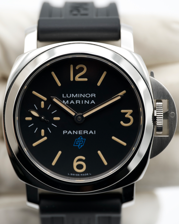 2017 Panerai Luminor Marina Logo 44MM Black Dial Rubber Strap (PAM00631)