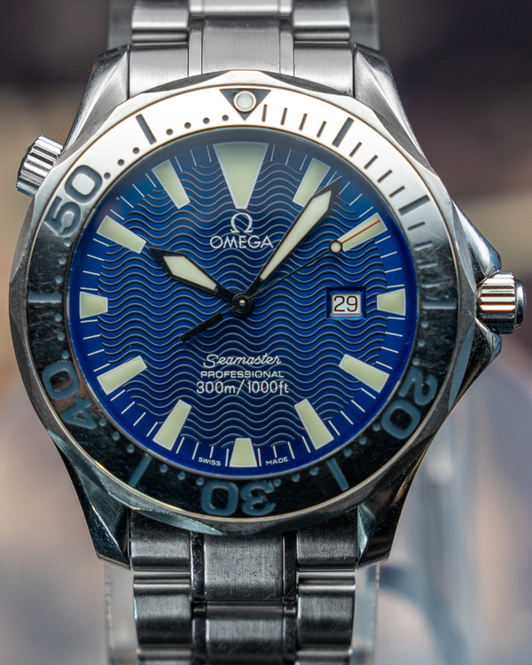 No Reserve - Omega Seamaster 41MM Quartz Blue Dial Steel Bracelet (2265.80.00)