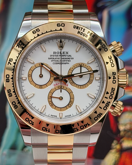 2026 Rolex Cosmograph Daytona 40MM White Dial Two-Tone Oyster Bracelet (126503)