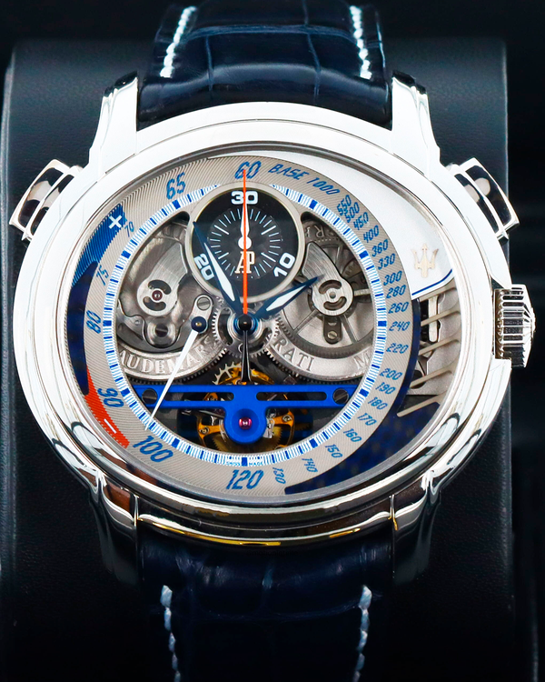 Audemars Piguet Millenary Maserati MC12 Tourbillon Chronograph L.E. 47MM Skeleton Dial Leather Strap (26069PT.OO.D028CR.01)