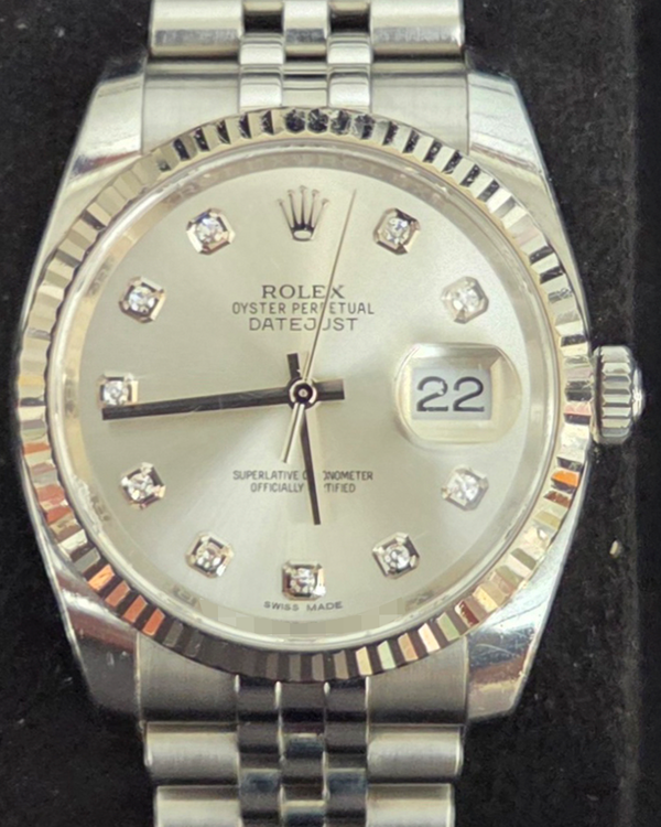 2017 Rolex Datejust 36MM Silver Dial Oyster Bracelet (116234)