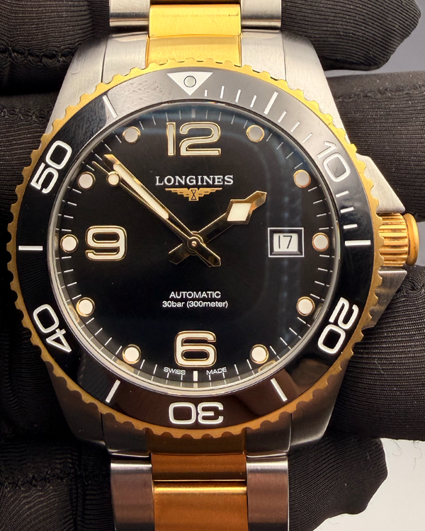 Longines HydroConquest 41MM Black Dial Steel Bracelet (L3.781.3.56.7)