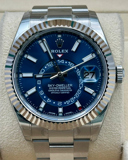 2018 Rolex Sky-Dweller 42MM Blue Dial Oyster Bracelet (326934)