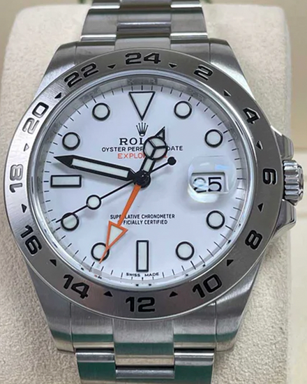2018 Rolex Explorer II "Polar" 42MM White Dial Oyster Bracelet (216570)