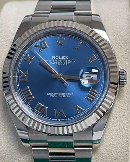 2021 Rolex Datejust 41MM Blue Dial Oyster Bracelet (126334)