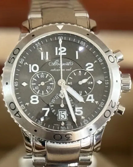 Breguet Type XXI Flyback Chronograph 42.5MM Grey Dial Steel Bracelet (3810ST)