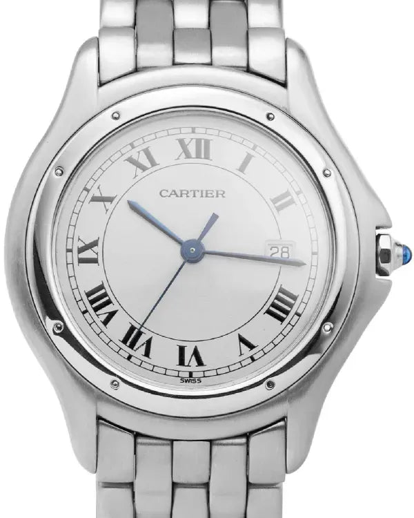 Cartier Panthère Cougar 33MM Quartz White Dial Steel Bracelet (120000R)