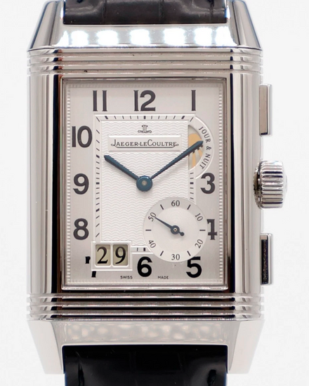 2010 Jaeger-LeCoultre Reverso Grande GMT 29MM Silver Dial Leather Strap (Q3028420)