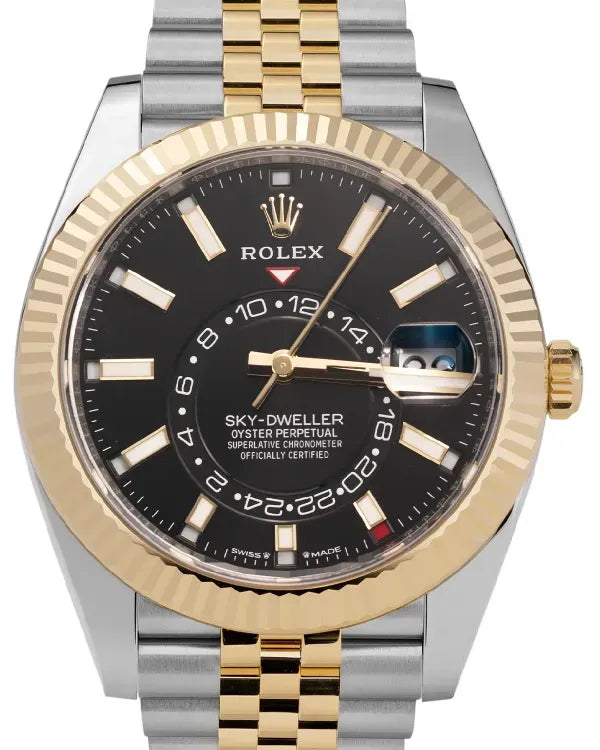 2026 Rolex Sky-Dweller 42MM Black Dial Two-Tone Jubilee Bracelet (336933)