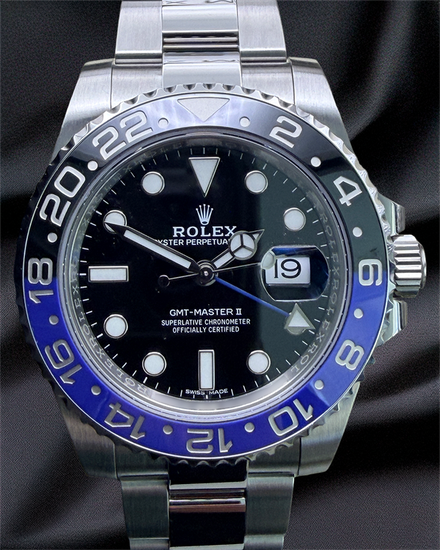 2017 Rolex GMT-Master II "Batman" 40MM Black Dial Oyster Bracelet (116710BLNR)