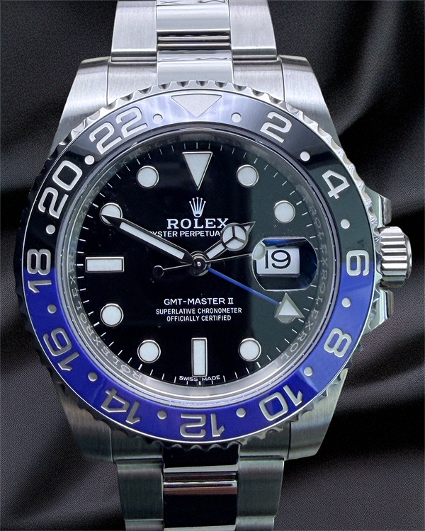 2017 Rolex GMT-Master II "Batman" 40MM Black Dial Oyster Bracelet (116710BLNR)