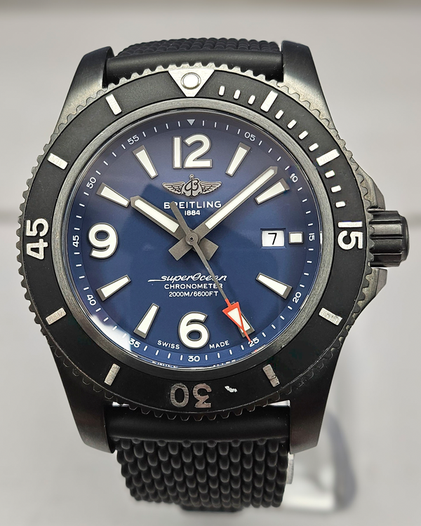 2024 Breitling Superocean 46MM Blue Dial Rubber Strap (M17368D71C1S1)