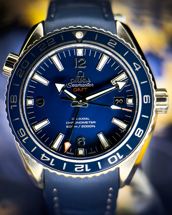 2023 Omega Seamaster Planet Ocean 600M GMT 43.5MM Blue Dial Rubber Strap (232.92.44.22.03.001)
