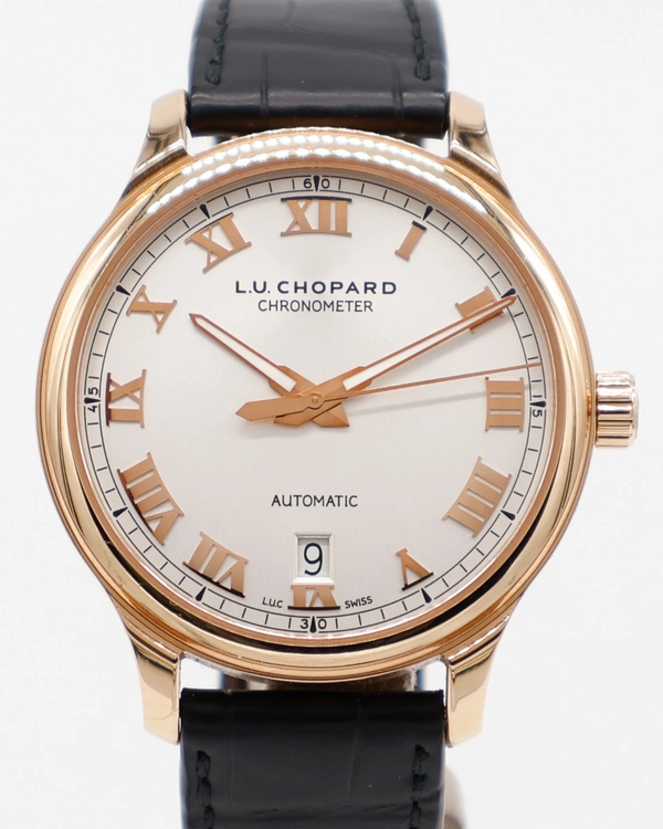 Chopard L.U.C 1937 Classic 42MM White Dial Leather Strap (161937-5001)