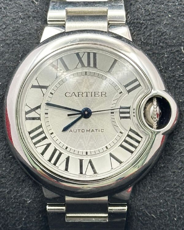 2025 Cartier Ballon Bleu 33MM Silver Dial Steel Bracelet (WSBB0044)