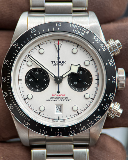 2021 Tudor Black Bay Chrono "Panda" 41MM White Dial Steel Bracelet (79360N)