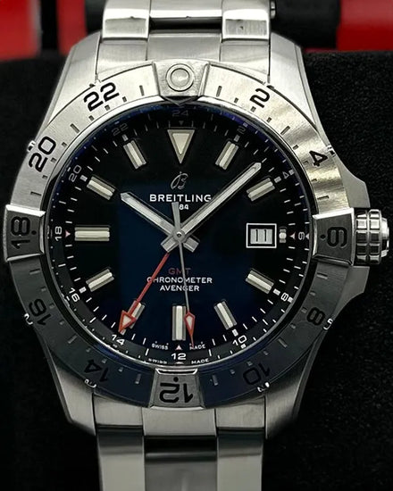 2023 Breitling Avenger 44MM Black Dial Steel Bracelet (A32320101B1A1)