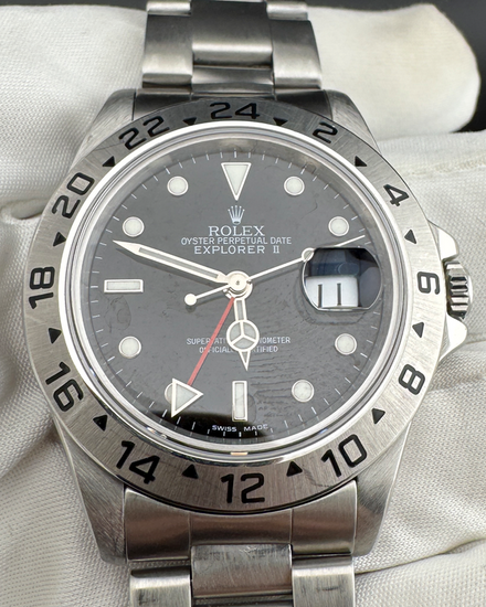 1990 Rolex Explorer II 40MM Black Dial Oyster Bracelet (16570)