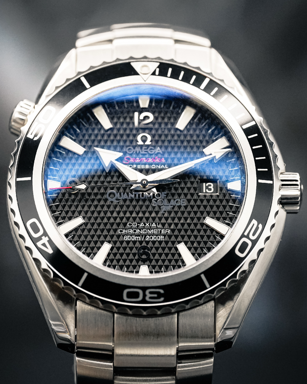 2009 Omega Seamaster Planet Ocean "007 Quantum Of Solace" L. E. 45.5MM Black Dial Steel Bracelet (222.30.46.20.01.001)