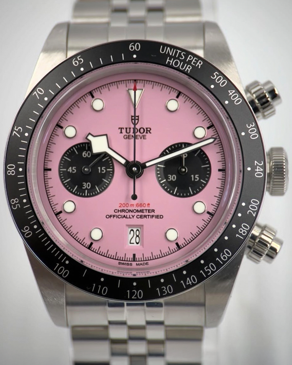 2024 Tudor Black Bay Chronograph "Flamingo" 41MM Pink Dial Steel Bracelet (79360N)