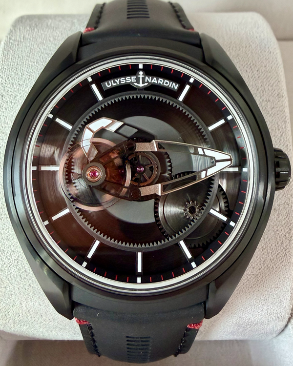 2026 Ulysse Nardin Freak X TI Black 43MM Skeleton Dial Rubber Strap (2303-270.1/BLACK)