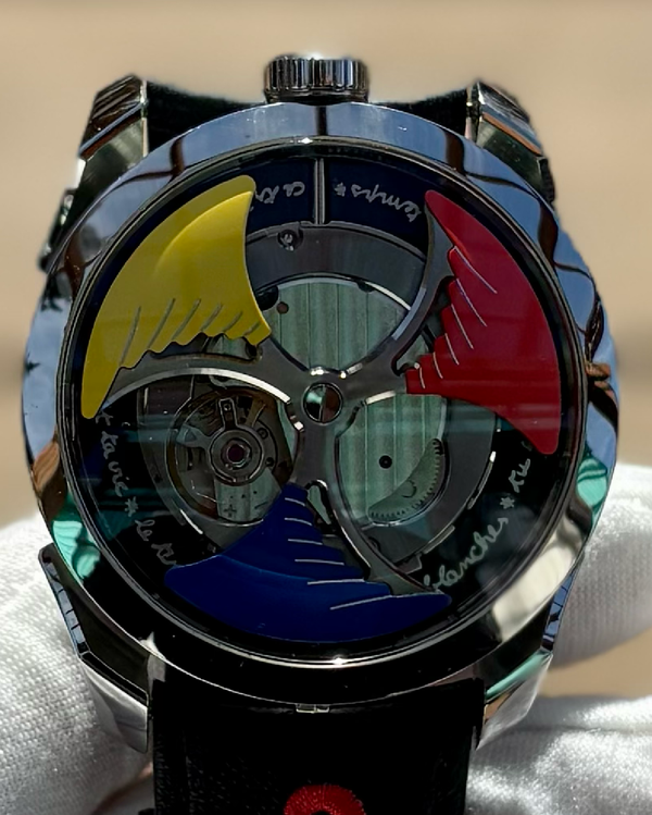 2024 MB&F MAD Edition 1 "Time To Love" L.E. 42MM Skeleton Dial Leather Strap (M.A.D. 1)