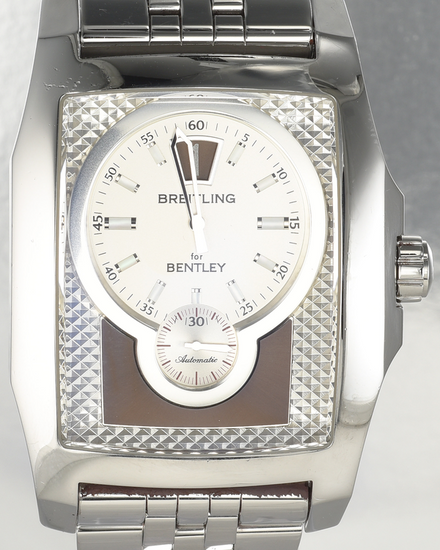 Breitling Bentley Flying B 38.5MM Silver Dial Steel Bracelet (A28362)