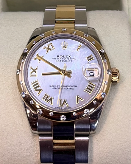 Rolex Datejust 31MM Mother of Pearl Dial Two-Tone Oyster Bracelet (178343)