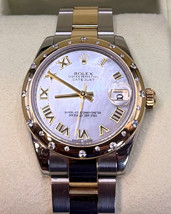 Rolex Datejust 31MM Mother of Pearl Dial Two-Tone Oyster Bracelet (178343)