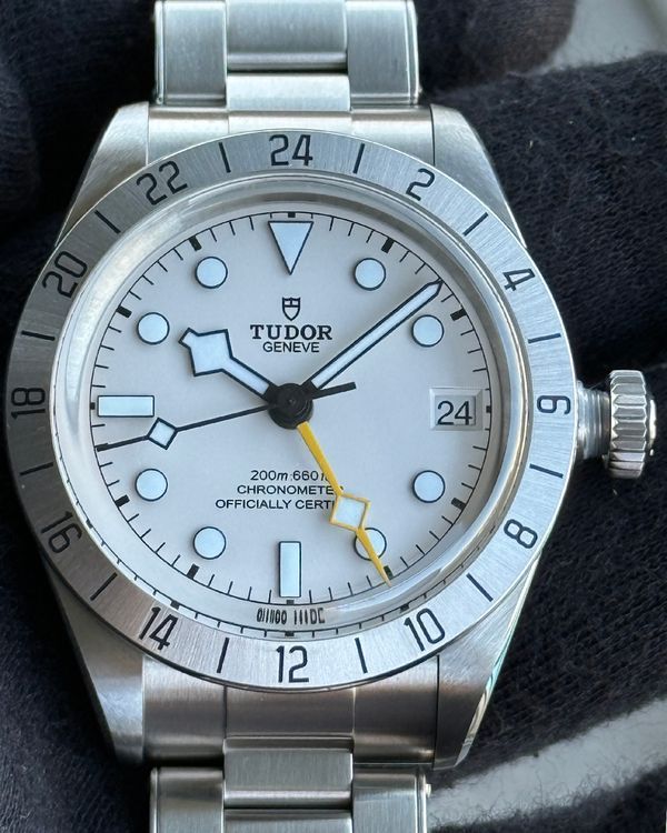 2025 Tudor Black Bay Pro GMT 39MM White Dial Steel Bracelet (79470)