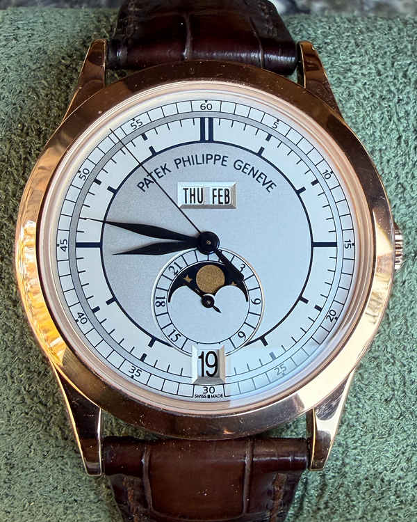 2006 Patek Philippe Annual Calendar 38.5MM White Dial Leather Strap (5396R)