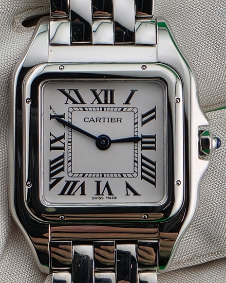 2023 Cartier Panthère De Cartier 27MM Quartz White Dial Steel Bracelet (WSPN0007)