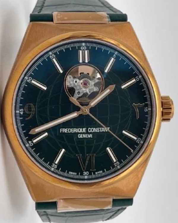 2024 Frederique Constant Highlife "Heart Beat" L.E. 41MM Green Dial Leather Strap (FC-310DGR4BNH6)