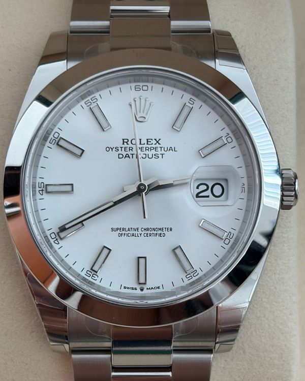 2026 Rolex Datejust 41MM Silver Dial Oyster Bracelet (126300)