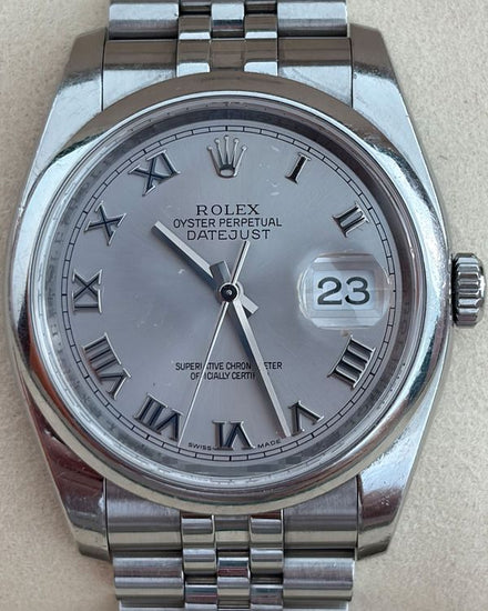 Rolex Datejust 36MM Silver Dial Super Jubilee Bracelet (116200)