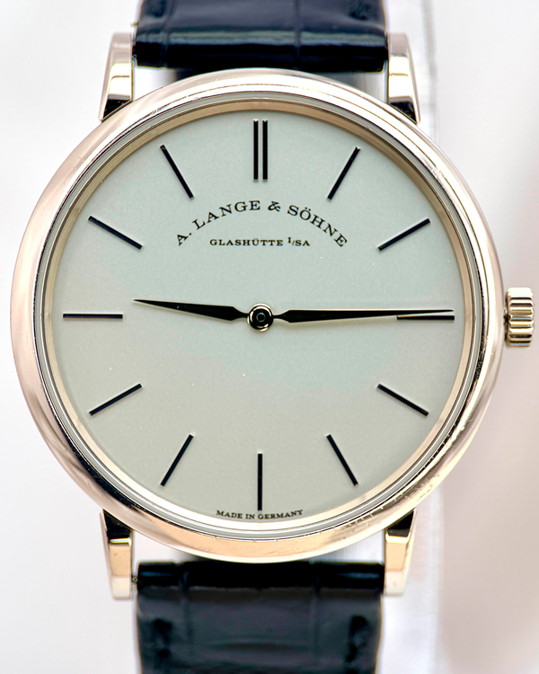 2019 A. Lange & Söhne Saxonia Thin 37MM Silver Dial Leather Strap (201.027)
