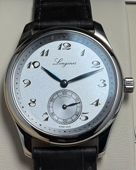 No Reserve - 2025 Longines Master Collection 38.5MM Silver Dial Leather Strap (L2.843.4.73.2)