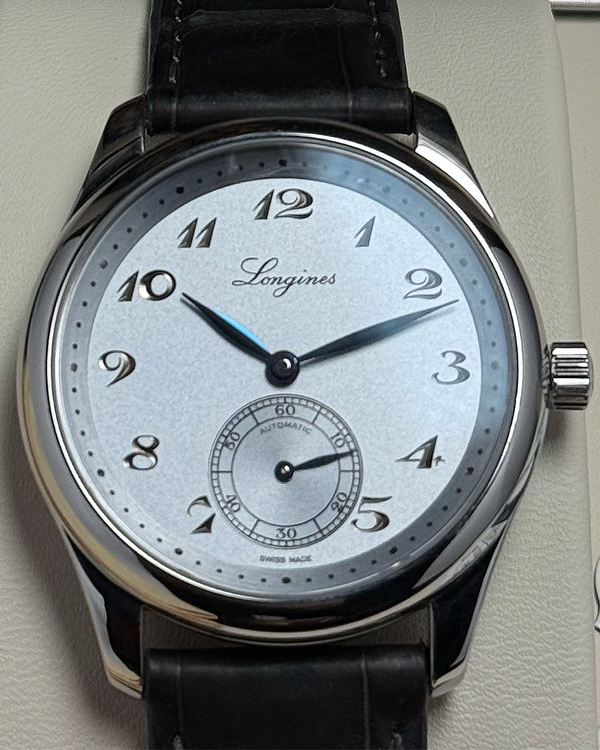 No Reserve - 2025 Longines Master Collection 38.5MM Silver Dial Leather Strap (L2.843.4.73.2)