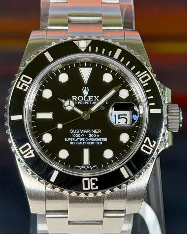 2011 Rolex Submariner Date 40MM Black Dial Oyster Bracelet (116610LN)